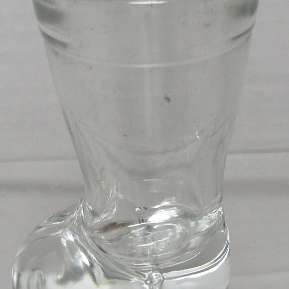 MCM Vintage 1960’s MOD DEP Italy Riding Boot Shot Glass western handmade - Picture 2 of 4